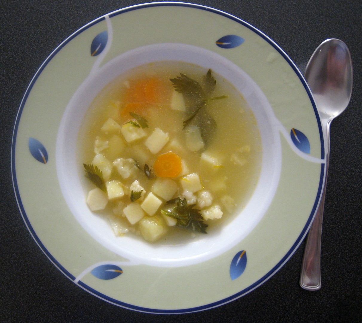 Bramborová polévka se zeleninou recept 