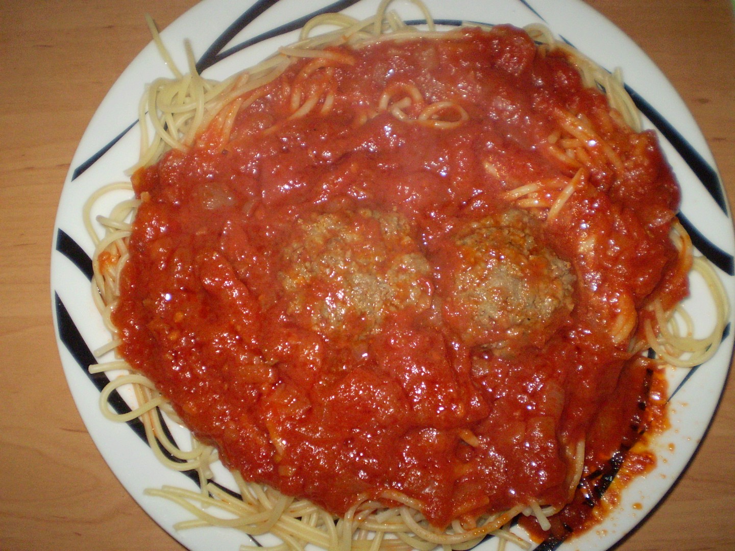 Červené špagety recept 