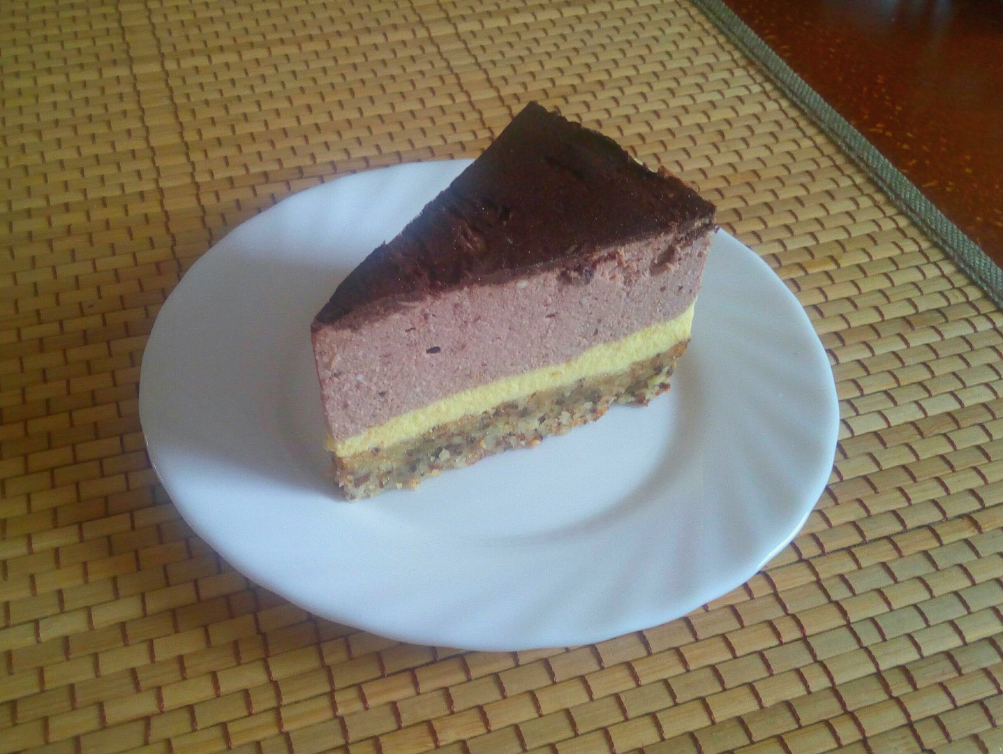 Čokoládový keto bezlepkový cheesecake