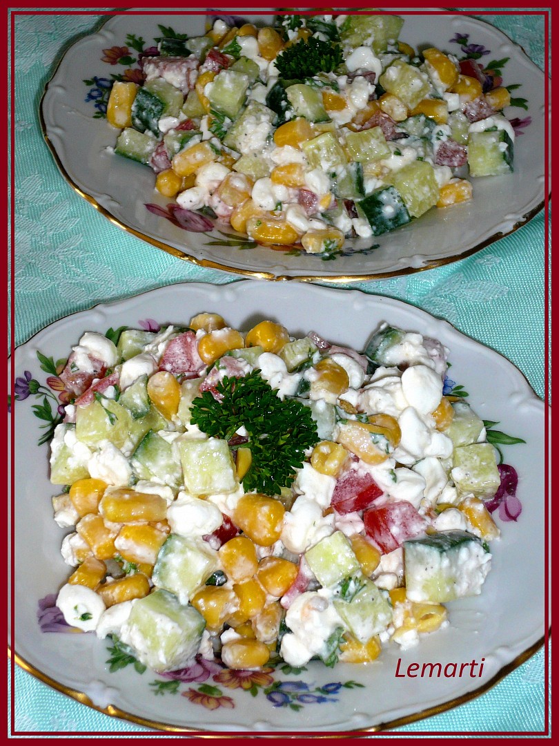 Cottage zeleninový salát