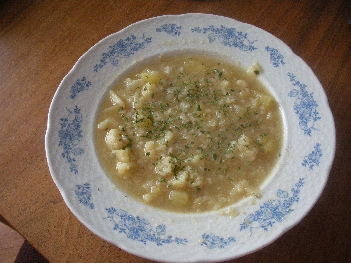 Dietní květáková polévka