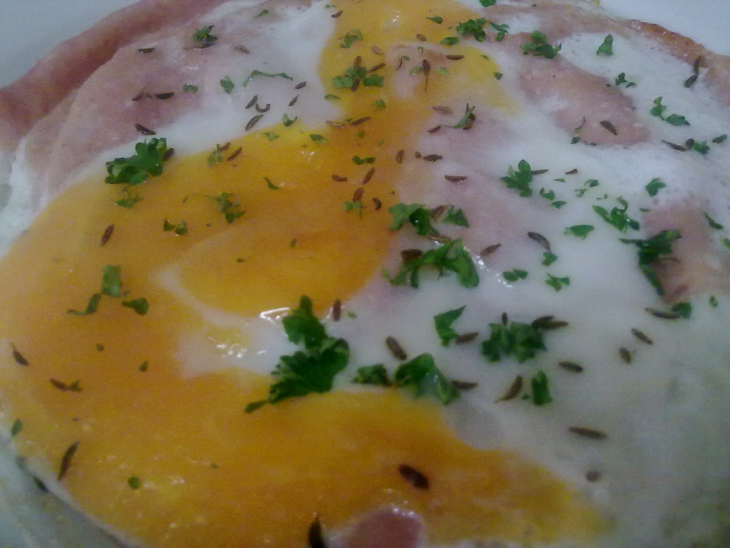 Ham and eggs recept 