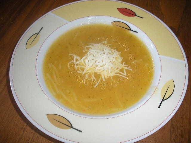 Jemná zeleninová polévka recept 