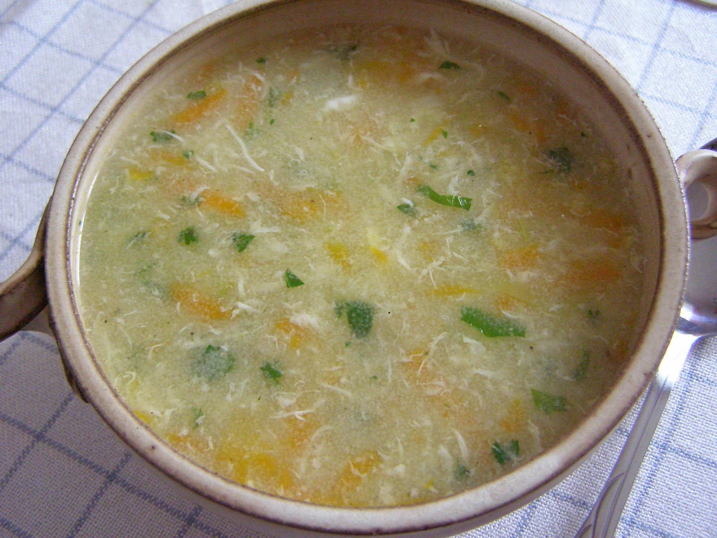 Krupičková polévka recept 