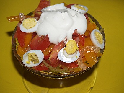 Paprikový salát recept 