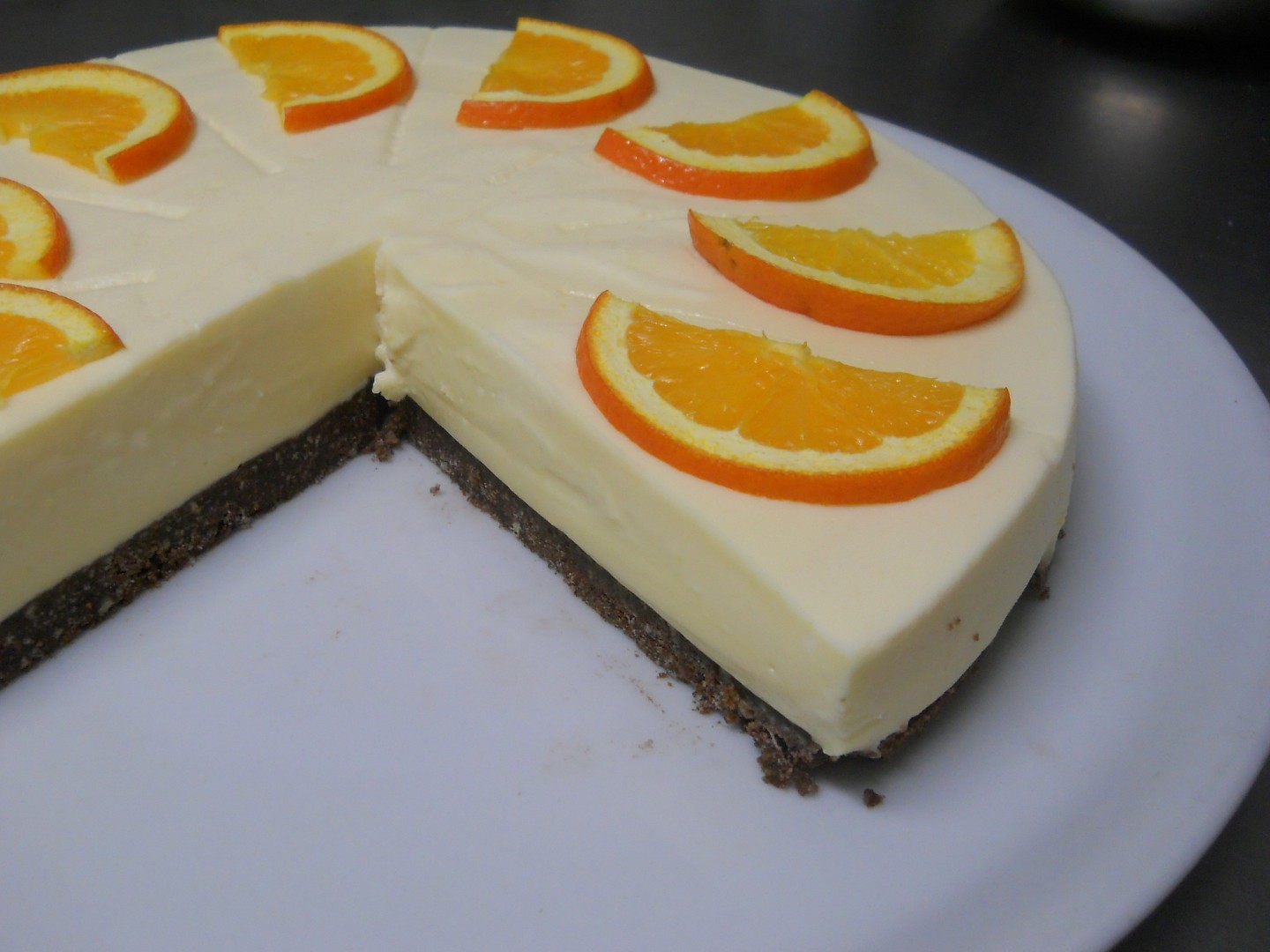 Pomerančový cheesecake recept 