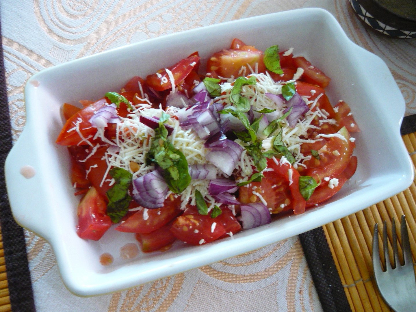 Rajčatový salát recept 
