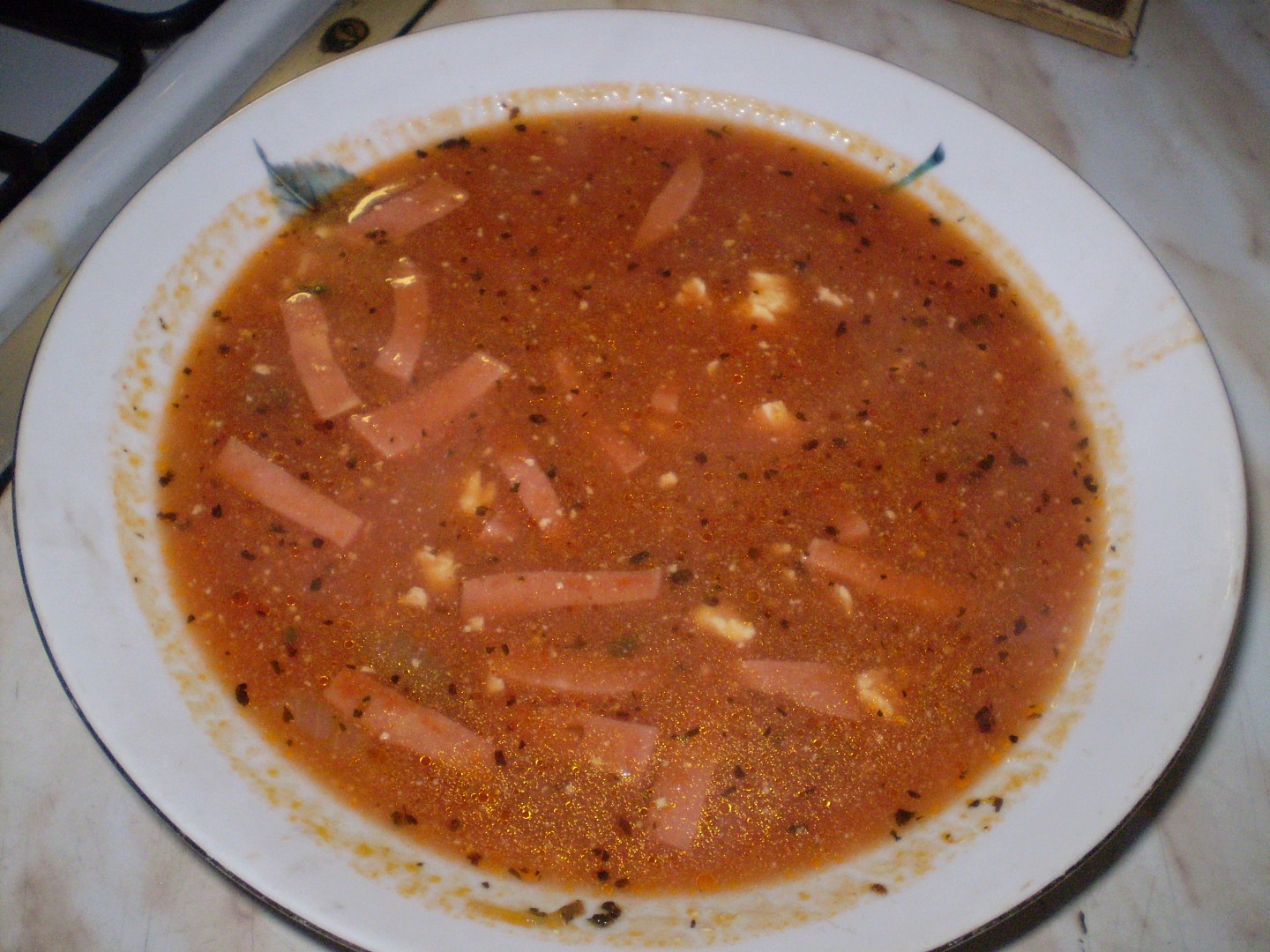 Rajská polévka s bazalkou recept 