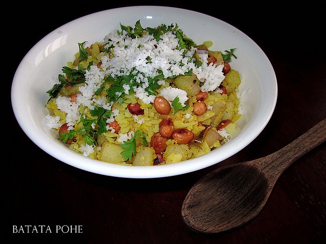 Rýžové vločky s bramborami - Batata Pohe