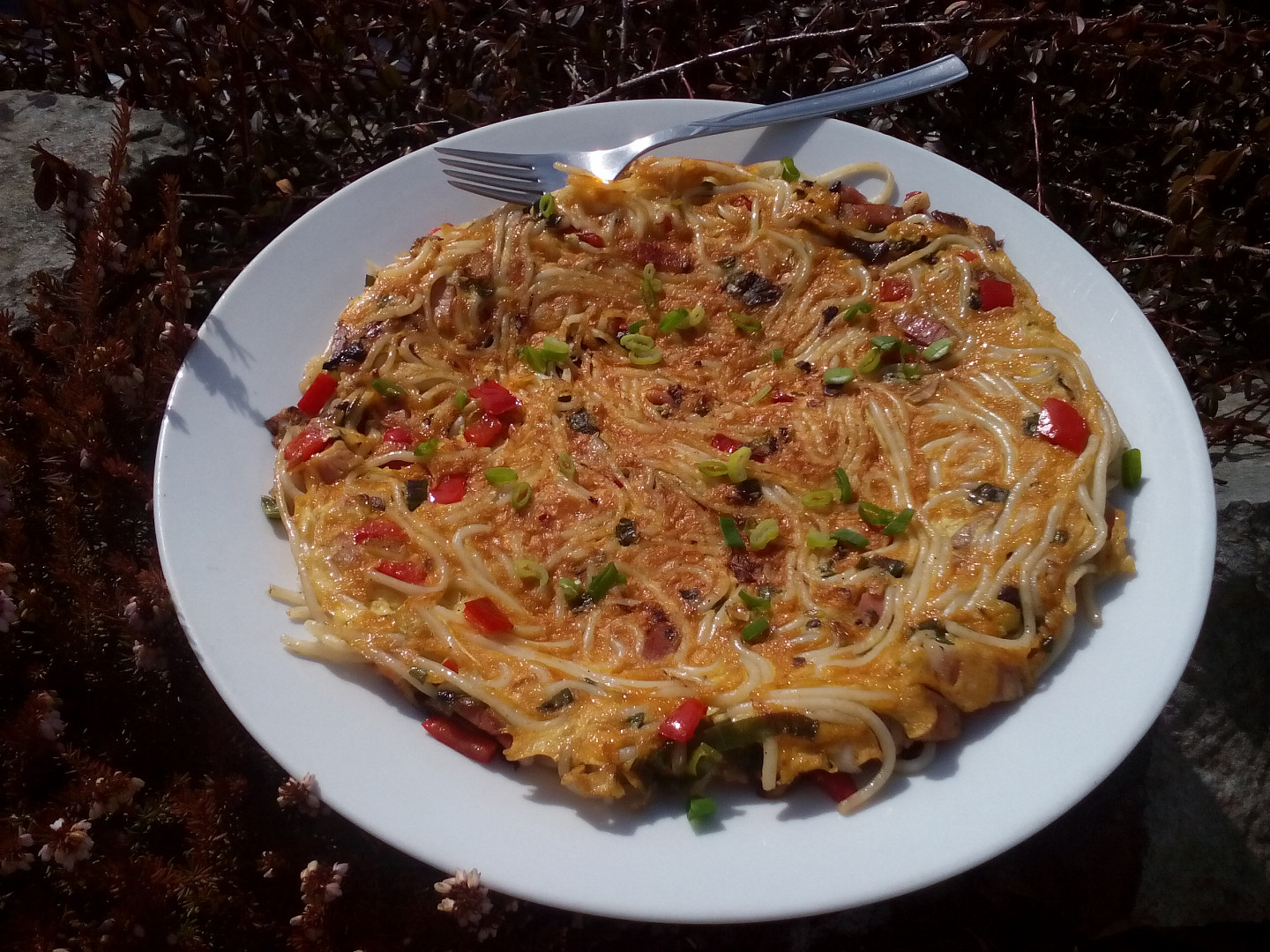 Špagetová omeleta recept 