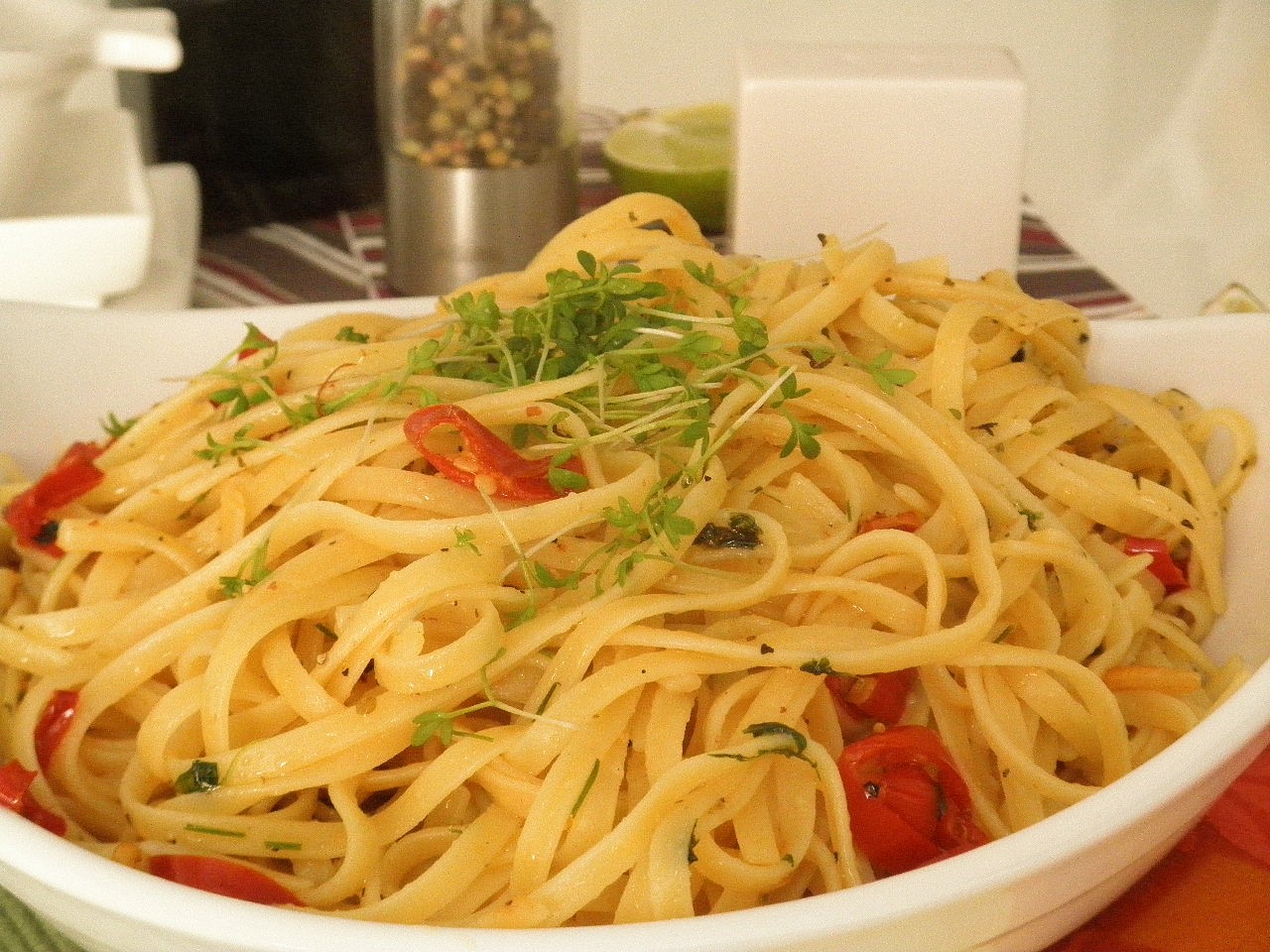Špagety aglio e olio recept 
