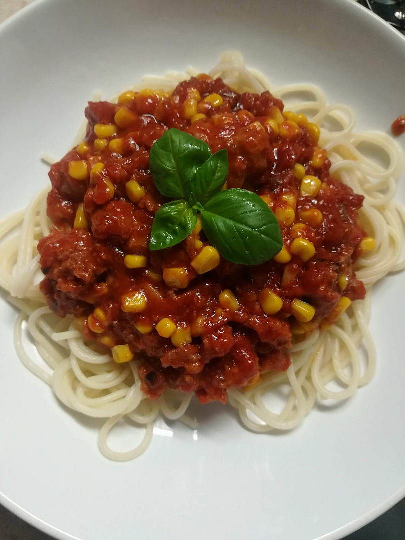 Špagety s masovou směsí recept 