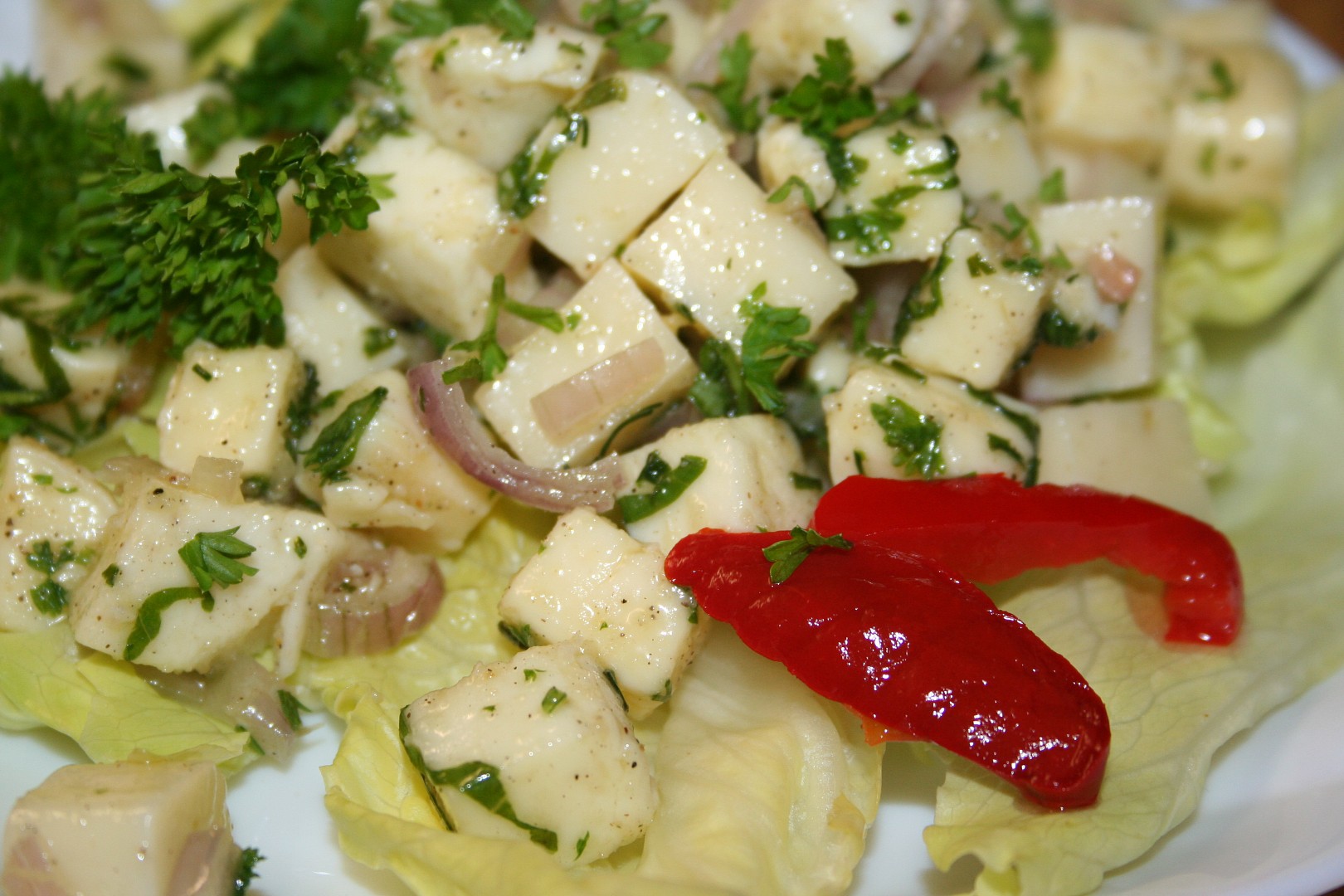 Sýrový salát recept 