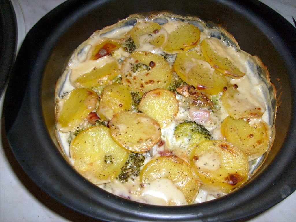 Zapečená brokolice s brambory recept 