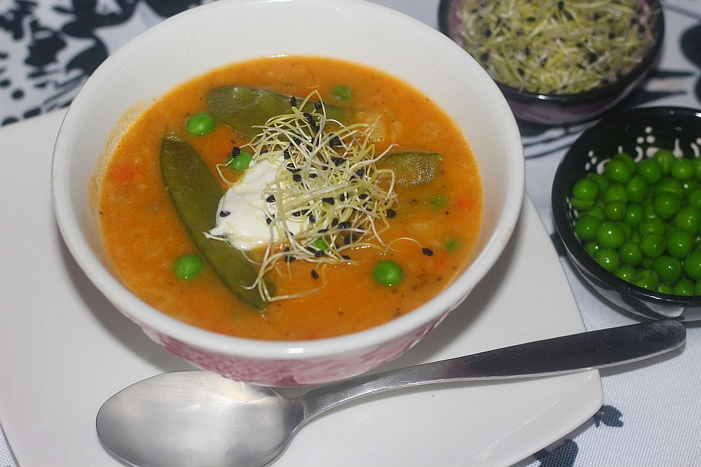 Zeleninová kari polévka recept 