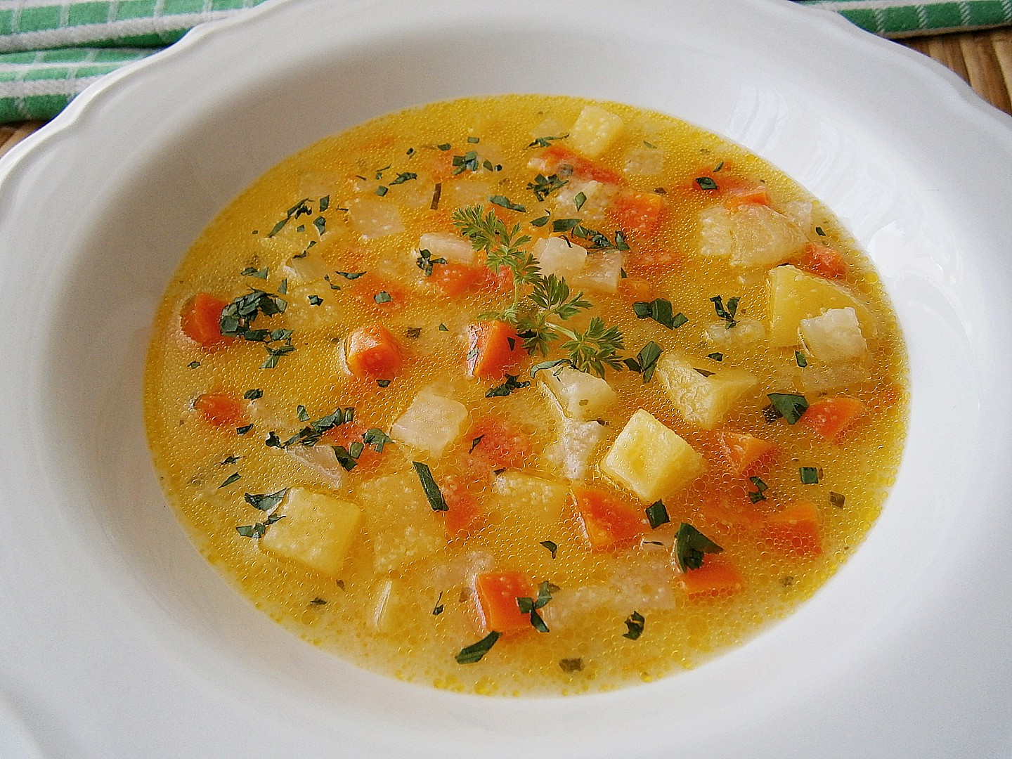 Zeleninová polévka po sté